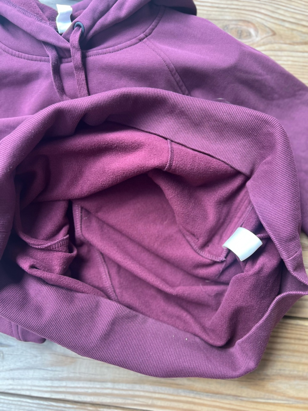 Wandersoft Dark Purple Medium Fleece Hoodie - Picture 8 of 11